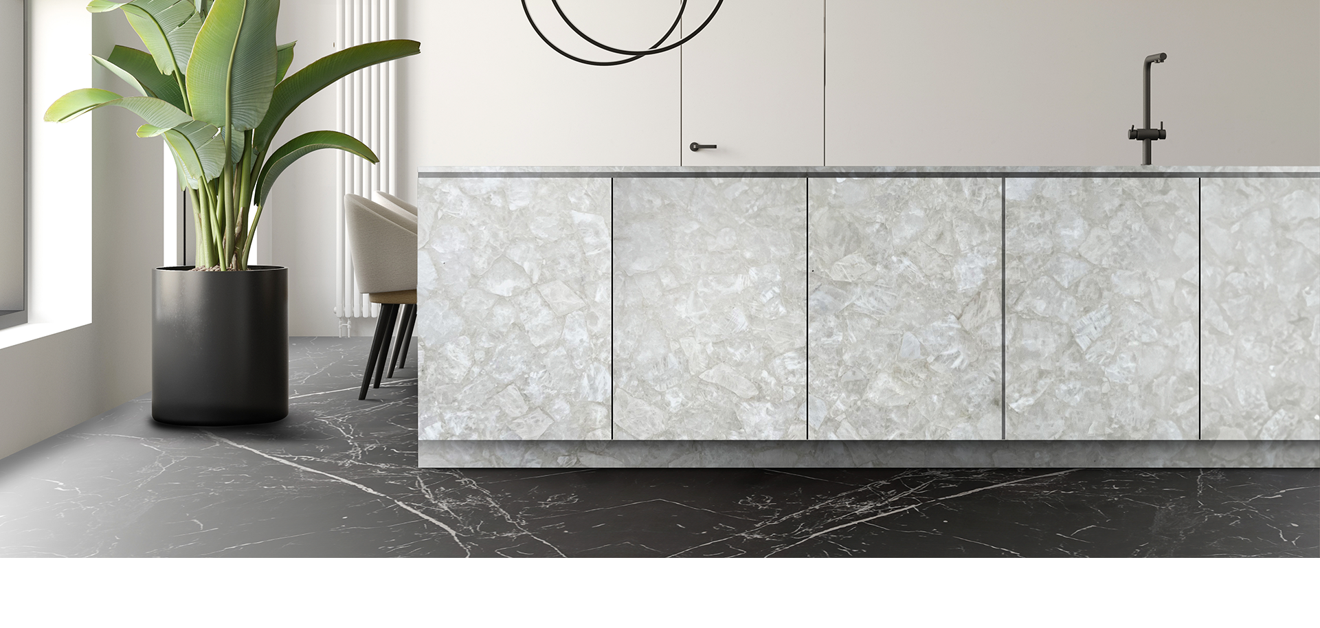 Marbre Noir Marquina